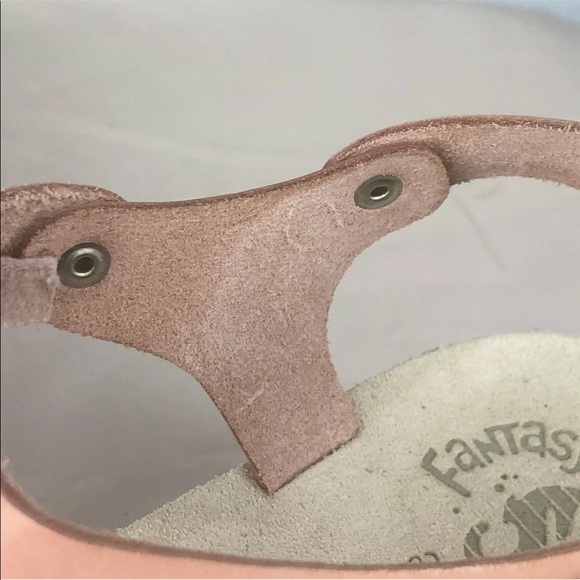 Fantasy Sandals Flex Sole Technology Wedge Buckle Leather Upper Size 40/9 - Picture 13 of 16